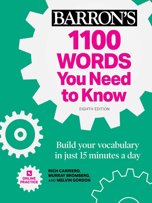 Title details for 1100 Words You Need to Know + Online Practice by Rich Carriero - Available